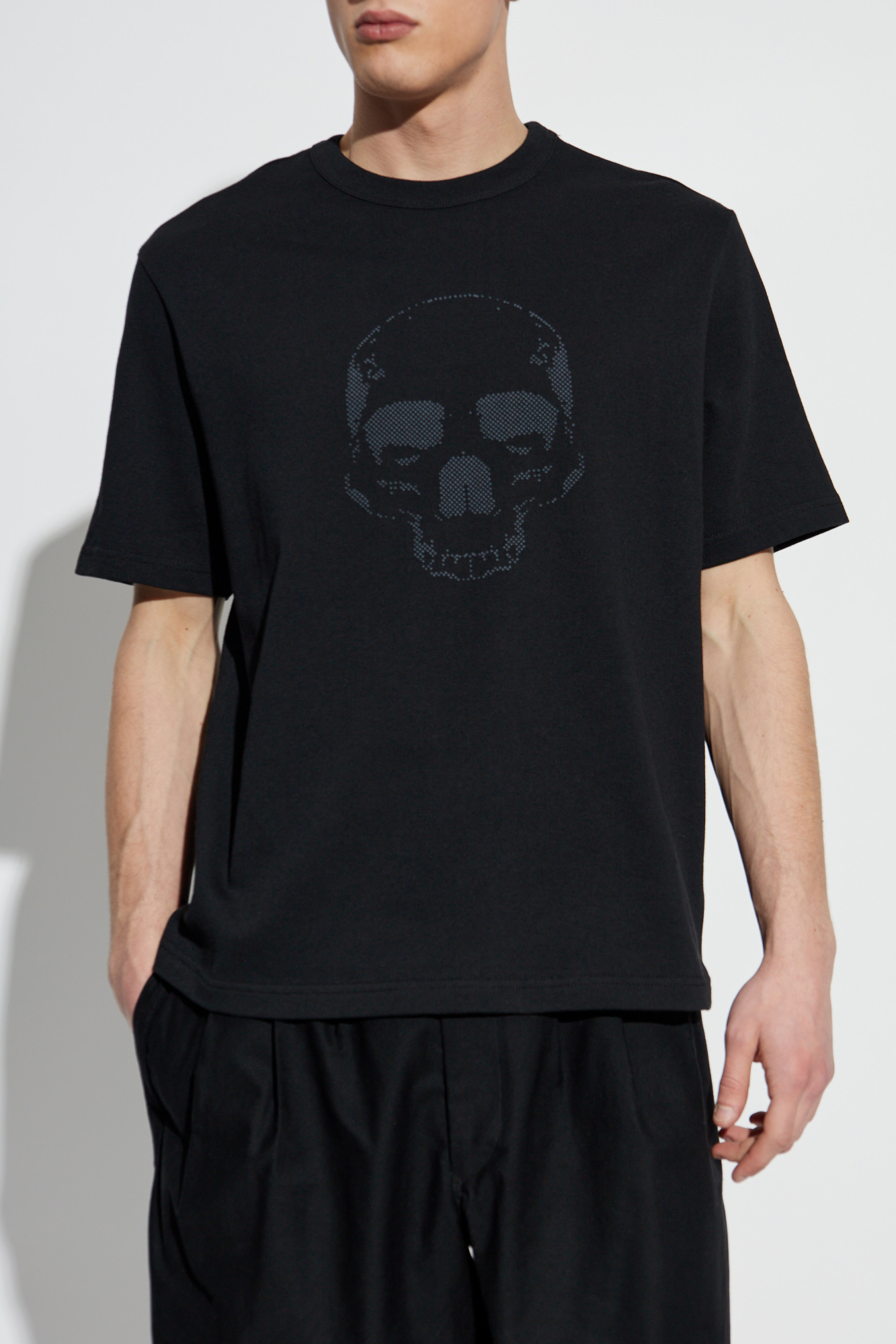 Tシャツ・カットソー PAUL SMITH Men T Shirts M2R204ZPP512579 BLACK Men's Black Zebra Logo Print T-Shirt